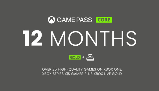 Xbox Live Gold 12 Month Membership Xbox Live Gold 12 Month Membership