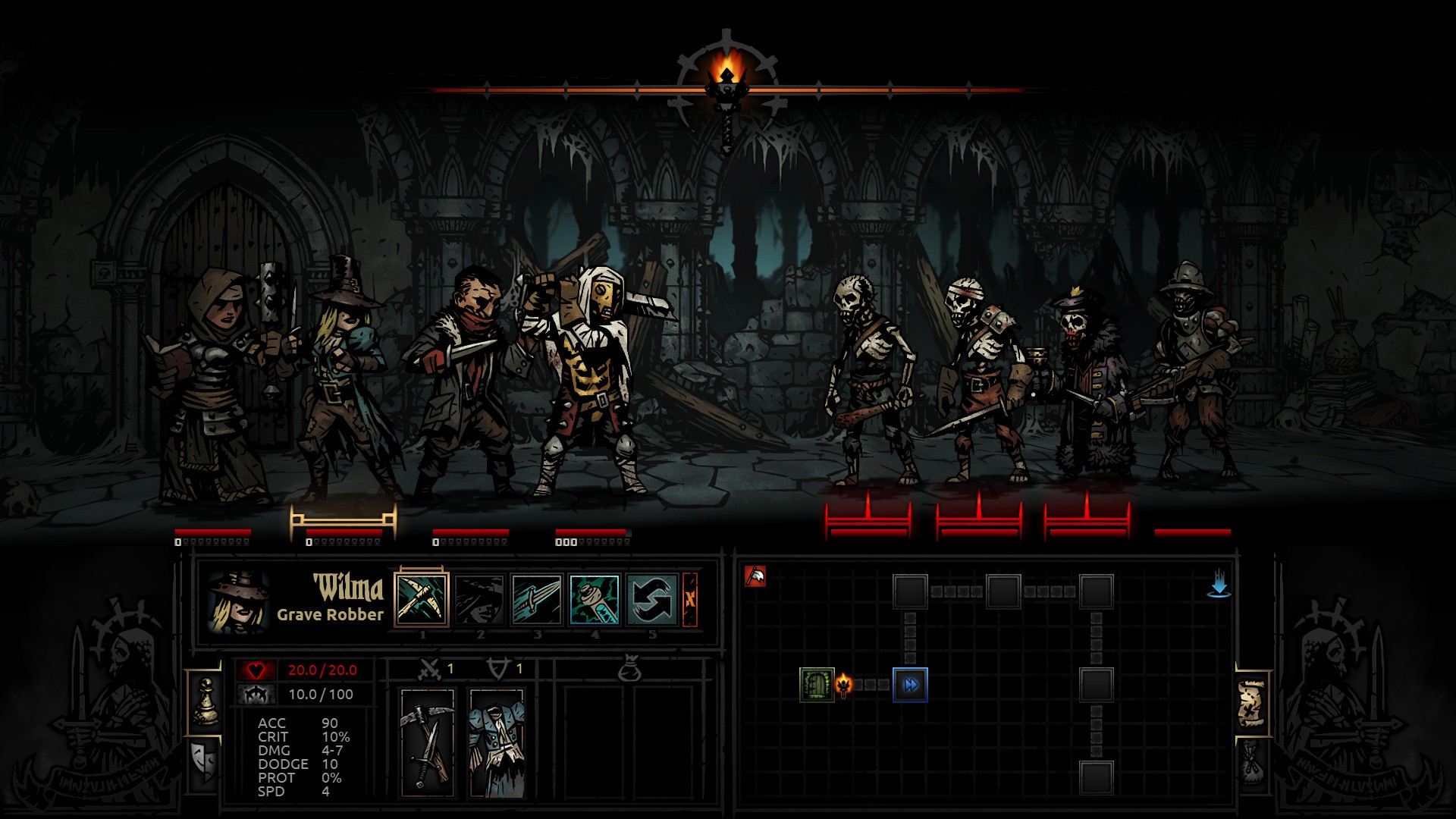 what to use on stack of books in Darkest Dungeon