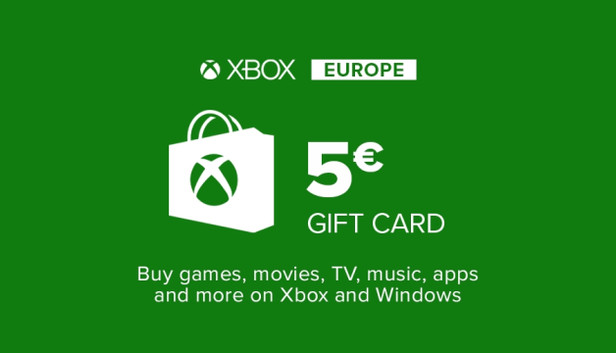 attribuut waterval Gezond Buy Xbox Gift Card 5€ (Euro area) Microsoft Store