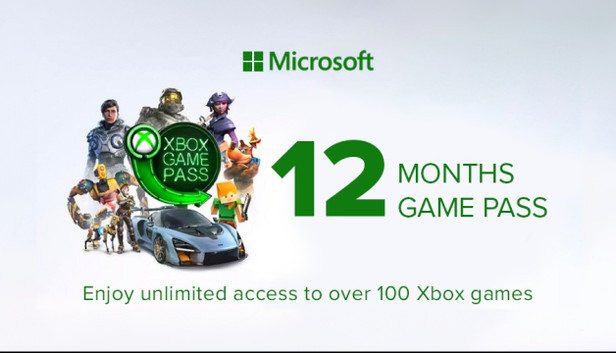 Xbox Game Pass 12 Months Xbox