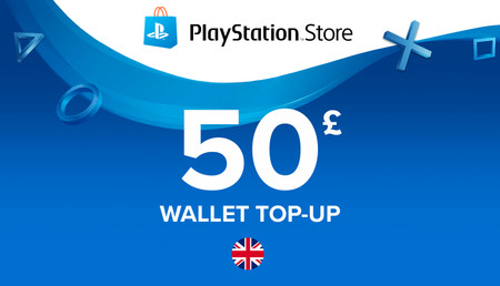 PlayStation Network Card 50£ background