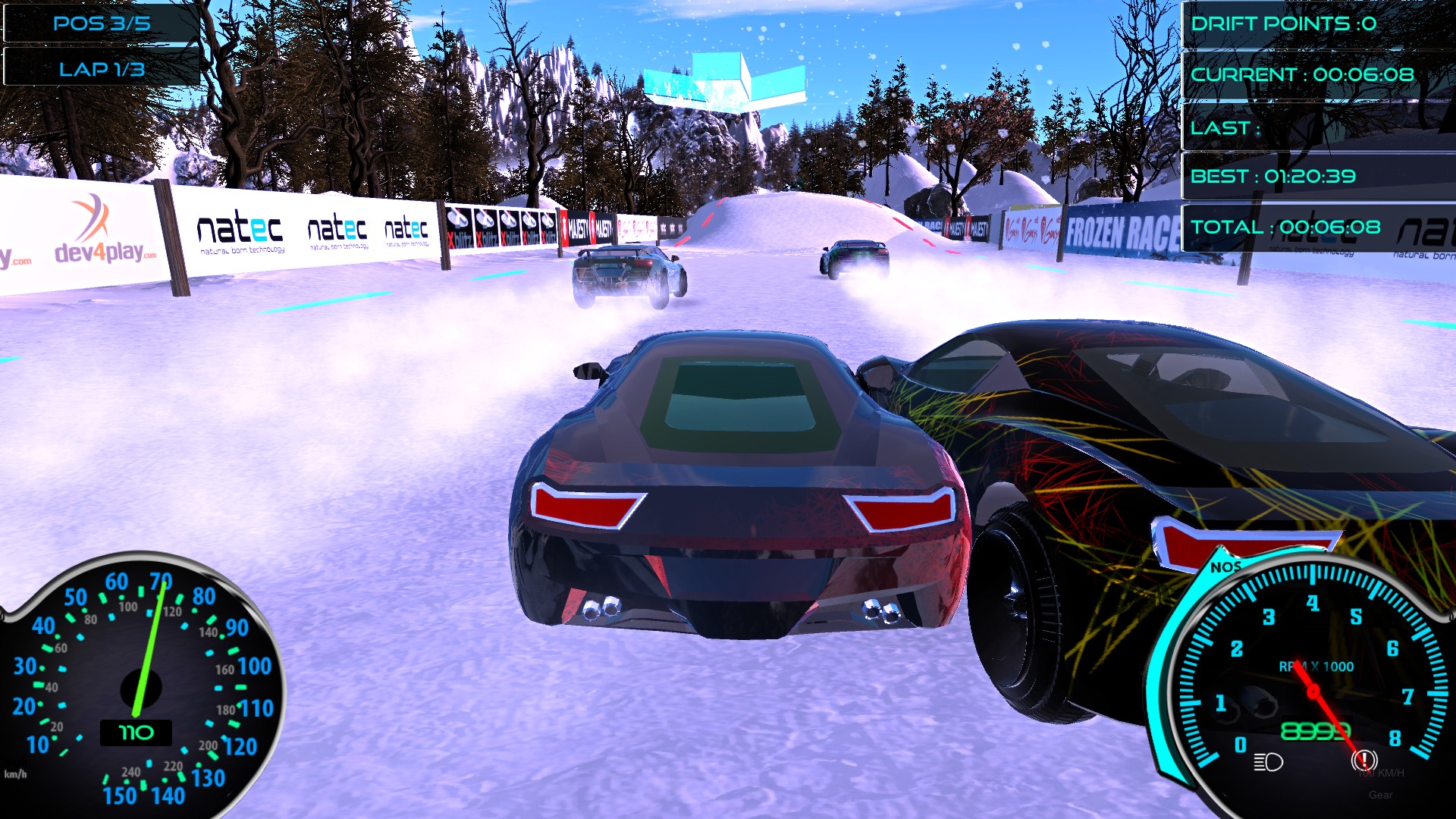 frozen race game