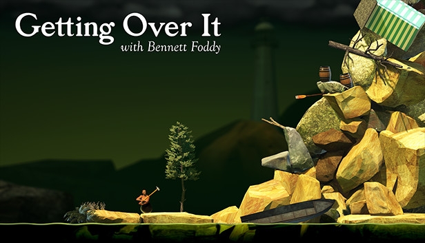 getting over it with bennett foddy character in pot