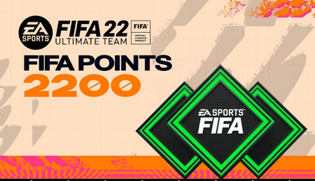 FIFA 22: 2200 FUT Points PS4 / PS5 background