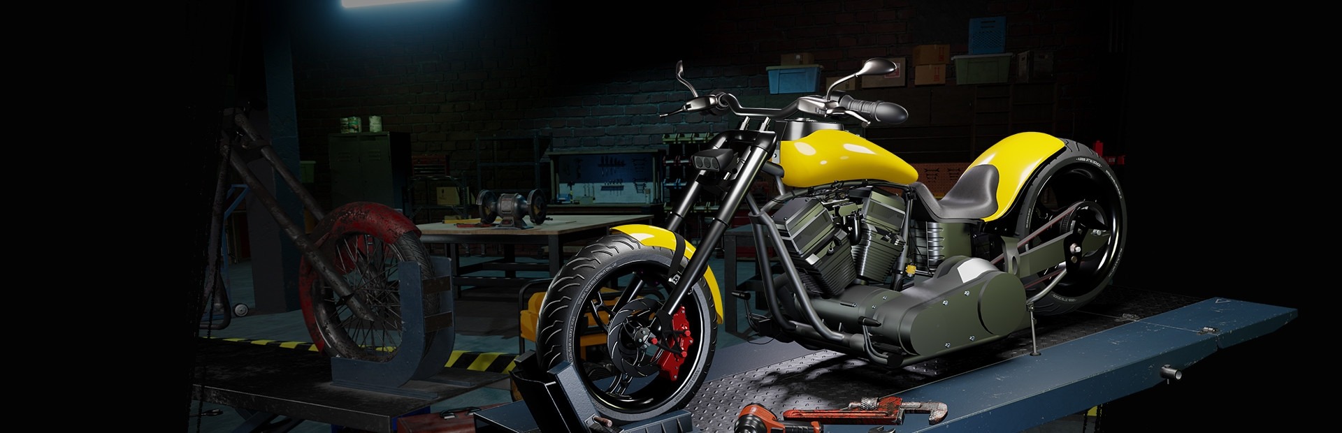 Banner Motorcycle Mechanic Simulator 2021