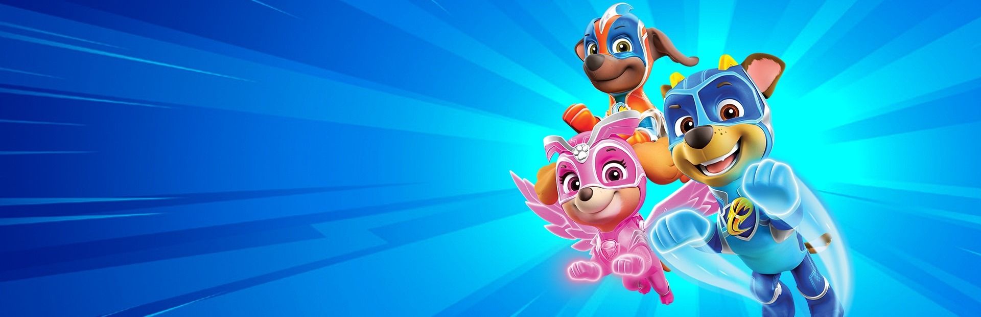 Banner PAW Patrol Mighty Pups Save Adventure Bay